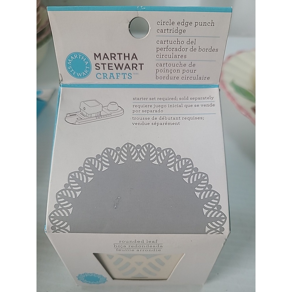 Martha Stewart Crafts CIRCLE EDGE PUNCH Cartridge Rounded Leaf